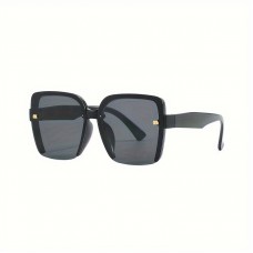 Sheeplany Half-framed Fashion Glasses For Women With A Touch Of Retro Fashion Trendy Square Fashion Glasses For Sun Protection