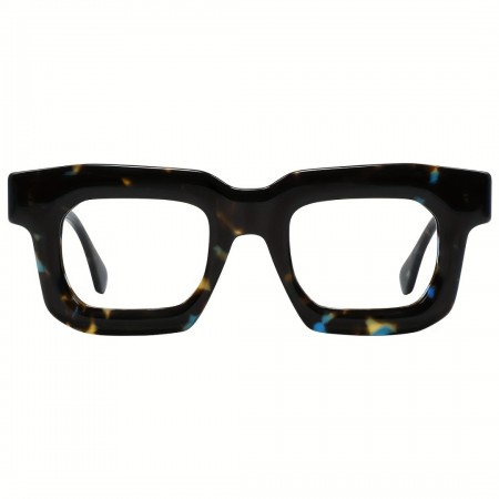 Spiderking Eyeglasses Chic Black-Blue Tortoiseshell Square Acetate Fashion Glasses - Full Frame, Fashionable Sports Eyewear for Running & Outdoor Activities Spiderking Eyeglasses Chic Black-Blue Tortoiseshell Square Acetate Fashion Glasses - Full Frame, Fashionable Sports Eyewear for Running & Outdoor Activities