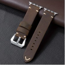 Biasea Watch straps Handmade Genuine Faux Leather Cowhide Watch Strap for Apple Watch Fashionable Men's Bracelet