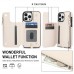 Cloudangle Cell phone cases for iPhone 12with Card Slot Holder, Magnetic Flip Folio Case, Zipper  with Detachable Lanyard 