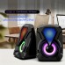 Shellrabbit Wireless speakers Deep Bass Computer Speakers, Stereo 2.0 USB Powered 3.5mm Aux Multimedia Speakers with Built-in Bottom Bass Radiators for PC Laptop Desktop, Black 2pcs