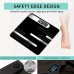 Rosewhale Scales Sleek Black Digital Body Scale with LCD Display - Precision Weighing, Battery-Operated (AAA), Ideal for Health Monitoring, Durable Plastic, No Batteries Included