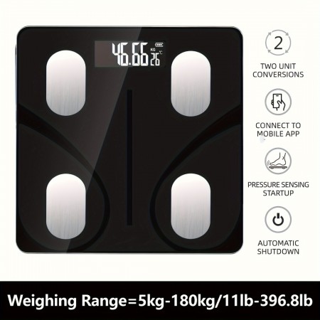 Letercat Scales Digital Bathroom Scale with LCD Display - Battery-Powered, Accurate Weight Measurement, Essential Home Accessory (AAA Batteries Not Included), Electronic Scale