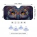 Okday Automotive windshield shade screens 1pc Owl Eyes Car Sun Shade For Front Windshield Sunshades With 4 Free Suction Cups Foldable Protector Blocks Uv Rays Sun Visor Keep Your Vehicle Cool