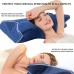 Tickeagle Pillows Ergonomic Memory Foam Neck Pillow, Orthopedic Contour Design, Soft & Firm Cervical Support for Side, Back, Stomach Sleepers, Modern Style, Machine Washable, Zipper Closure, Space Theme, Knitted Polyester Cover