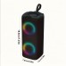 happgoose Personal stereos Black Portable Small Multi-functional LED Colorful Lights Stereo, Mini Gift for Friends and Classmates
