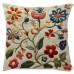 Dearforest Cushions Vintage-Inspired Swedish Floral Throw Pillow , 45.72x45.72 cm, Double-Sided Print, Short Plush Polyester with Zip Closure - Ideal for Bedroom, Office, Car, and Farmhouse Decor, Machine Washable 