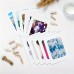 Jellyhare Paper photo frames 50pcs Paper Picture Frame, Whjite Photo Frame For Wall And Tabletop Display, Poster Hanger, For Works Display Frame, Desktop DIY Wall Decor, Art Home Decor, For Birthday Party Decor, Wedding Anniversary Party Christmas Gift