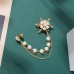 Giftoday Brooches for clothing A Fashionable And Elegant Snowflake Chain Brooch Coat Sweater for Women'S Daily Party Banquet Birthday Gift