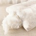 Roomango Pillow Elegant Floral Knitted Pillow - Ergonomic Cervical Support, Machine Washable, Perfect for Side & Back Sleepers, Comfortable Polyester Blend 2pcs