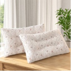 Lifeauditor Pillows Casual Style Couple Pillow, Polyester 100%, Machine Washable, Zipper Closure, Digital Print, Multipurpose, Floral Theme 2pcs