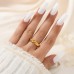 Maxlife Jewelry rings Vintage Luxury Golden Plated Twisted Open Ring for Women, Copper Main Material, Ideal for Wedding and Party, Perfect Valentine'S Day Gift, All-Season Jewelry