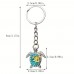 Chicstar Key rings Turtle Pendant Keychain, Birthstone Turtle Keychain Jewelry Car Wallet Charm Handbag Backpack Pendant Accessories 2pcs