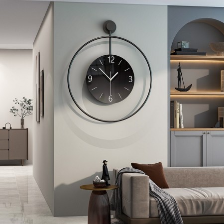 Koala bear Clocks Nordic Style Wall Clock, 50cm Large Metal Clock with Battery Power, Artistic Decor for Living Room, Bedroom, Office