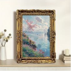 Arrow king Picture Frames Vintage French Embossed Resin Photo Frame - Love Theme, Rectangular Wall-Mountable Decor for Home & Bedroom, Bedroom Decor, European Style, Small Frame