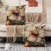 Arrow king Cushions Floral Butterfly Design Double-Sided Short Plush Pillows, Contemporary Style, Polyester Cushion , Machine Washable, Zipper Closure, for Sofa, Living Room, Outdoor Decor 2pcs