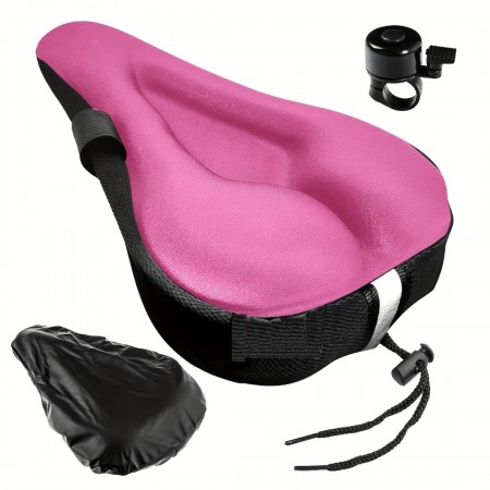 Parktiger Bicycle saddle covers Ultimate Gel Bike Seat Cushion Cover - Premium Comfort for Men & Women - Ultra-Soft, High-Durability Design with All-Weather Water & Dust Resistant Cover
