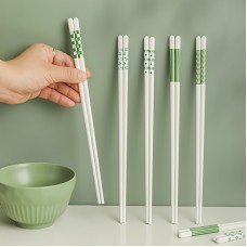 Chicat Chopsticks 5 Pairs Ceramic Chopsticks Set, Non-Slip, Reusable, High-Temperature Resistant, Ideal for Cooking & Dining, Dishwasher Safe, with Perfect for Home & Restaurant Use, for Christmas, Halloween, Easter, Hanukkah, Thanksgiving