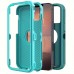 coral fish Cell phone cases Protective Case Compatible With For iPhone 13 Pro Max Heavy Duty Shockproof Rugged 3-Layers Phone Cover Navy Green