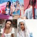 Superchoiece Braids 2PCS Braiding Ponytail Extension, Multicolour Fashion Synthetic Hair Crochet Hair Extensions Suitable For Women Daily Holidays And Braided Wear