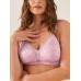 PRINCEGOOSE bras Elegant Plus Lightweight Wireless Bra - 1pc Leopard Print No Padding Comfortable Bra with Slight Stretch Knit Fabric - 82% Nylon 18% Elastane Contrast Lace Detail M SIZE
