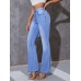 EAGLEGOOSE Jeans Casual Multi Pockets Straight Leg Jeans - Loose Fit Denim Pants For Women - Women's Clothing M SIZE