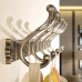 Treekey Towel hooks of metal Antique-Style 5-Hook Wall Mounted Coat Rack - Heavy-Duty Entryway Organizer for Hanging Coats, Hats, and Bags - Easy Installation and Space-Saving Design