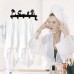 HISHARK Towel Metal Wall Mounted Towel Rack, Household Towel Coat Key Hook Holder, Bedroom Bathroom Living Room Hanger, Rustproof Waterproof Rack Hook, Swimming Pool Towel Rack, Outdoor Towel Rack