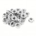 HISHARK Metal hardware, namely, nuts 30pcs M6 X 1mm Thread Serrated Flange Metric Hex Lock Nuts
