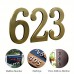 Suntree Metal house numbers 6.99cm 0-9 Bronze Color Metal Self Adhesive Mailbox Numbers,, Door Address Numbers Stickers For Apartment, House, Room, Office, Cars, Trucks, Bronze Plating Process Number Sign
