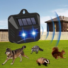 Livearth Dog repellents Blue Light Waterproof Solar Animal Repeller Predator LED  For Wolf Coyote Fox Skunk Raccoon Rabbit Cat Dog Deer Repellent Outdoor For Garden, Yard, Farm, Chicken Coop