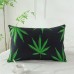 Mangobaby Pillows Green Leaf Pattern Pillow, Standard Style, Polyester Cover and Fill, Zipper Closure, Machine Washable, All-Season Multipurpose Decorative Throw Pillow for Bed 2pcs