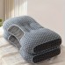 Rabbitcat Pillows Ergonomic Orthopedic Neck Support Pillow, Medium Firmness, Knitted Cover, Adult All-Season, with Removable Zippered Polyester Cover, Hand Washable 2pcs