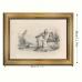 Niceant Picture Frames Vintage Golden Frame Canvas Frame Sketch Wall Art - Landscape Sketch - 29.97X39.88cm - Other Material for Living Room Home Walls Decoration