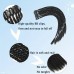 Prettygulf Braids Odorless Clip-In Synthetic Hair Extensions, Soft Braided Ponytail - Tangle-Free BB Clip Box Braids, Senegalese Twist, Passion, Twist Braids for Women 6pcs 