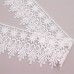 lucktrain Lace 4.57 meter of Wide Venice Floral Lace Trim for Sewing Crafts - in White