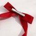 lucktrain Hair ribbons Elegant Red Tassel Ribbon Bow Hair Clip for Women - Versatile & Sweet Solid Color Accessory, Long Tail, Hair Ornament, Elegant Style, Sweet Style