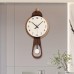 Biasea Clocks Fantasy Themed Acrylic Wall Clock, Silent Quartz Movement, Irregular Shape with Arched Crown, Mirror Finish, Digital Display, Auto-Off Chime, with 2 AA Batteries (Not Included) for Living Room, Kitchen, Home, Bathroom, Bedroom Decor