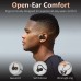 Bananashark Headphones Wireless Open-Ear Headphones with Air Conduction Technology - Call Control, Secure Fit Silicone Sport Earbuds, Premium Sound Quality, Clear Calls, Lightweight 19g Design, Compatible with Cellphones