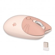 Bananashark Computer mouse Adorable Cat Cartoon Print Wireless Mouse - Ultra-Silent Scrolling, High-Definition Designs - Perfect for Cat Lovers & Everyday Use