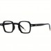 Luckwhale Eyeglasses Unisex Acetate Square Frame Glasses, Full Rim, Versatile Fashion Eyewear, 1074-01, for Running & Outdoor Activities