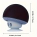 Notecat Personal stereos Cute Mushroom Wireless Speaker with Suction Cup, Portable Stereo Sound, USB Rechargeable Lithium Polymer Battery, Tabletop Stand for Smartphones & Tablets, Button Control, Noise Reduction, Ideal for Travel & Outdoor Use