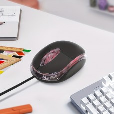 Jellytiger Computer mouse Compact USB Optical Wired Mouse for Laptops & Desktops - Versatile Office and Gaming Mouse with Flashy Design, Windows 10 Compatible