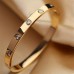 Friendear Bracelets Titanium Steel Oval Ladies Bangle with Rhinestone Ins Does Not Fade Niche Design Hand Jewelry