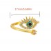 Mytheart Jewelry rings Copper Ring, Inlaid Synthetic Zircon Eye Open Ring For Men Women, Devil's Eye Ring, Fashion Trendy Versatile Finger Ring