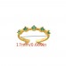 Chicat Jewelry rings Simple Brilliant Golden Copper Ring With Green Zirconia, Geometric Open Ring, Exquisite Men's Accessory Jewelry, For Daily Wear For Banquet Party Holiday Birthday Anniversary Gift
