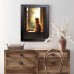 Anglewhale Picture Frames Serene Windowsill Scene, 29.97x39.88 cm, Perfect for Living Room Wall Decor, Old Female Cat, Light Green Wall, Home Walls Decoration, 2D, Perfect for Room Decor