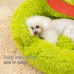 Owlqueen Pet cushions Cozy Green Frog-Shaped Plush Round Dog - Soft, Warm Polyester Fiber, Non-Assemblable - Ideal for Small to Medium Breeds, Cute 