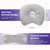 Superone Pillows Adjustable Fill Ear Pillow with Removable Washable Cover for Side Sleepers and Ear Care, Machine Washable, Portable Ear Protection Accessory