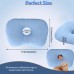 Bellcat Pillows Ultra-Soft Portable Pillow for Office Naps & Travel - Hypoallergenic, Lightweight with Ear Support, Machine Washable - Blue